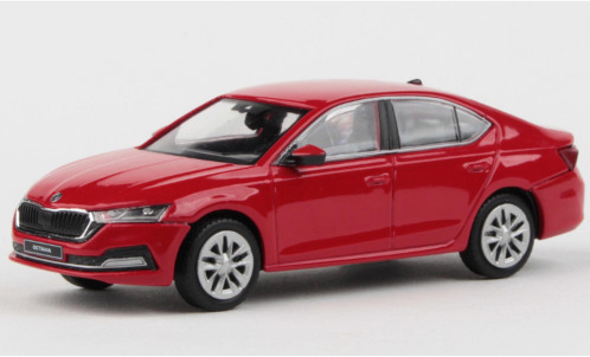 Skoda Octavia 1/43 Abrex IV rood 2020 modelauto