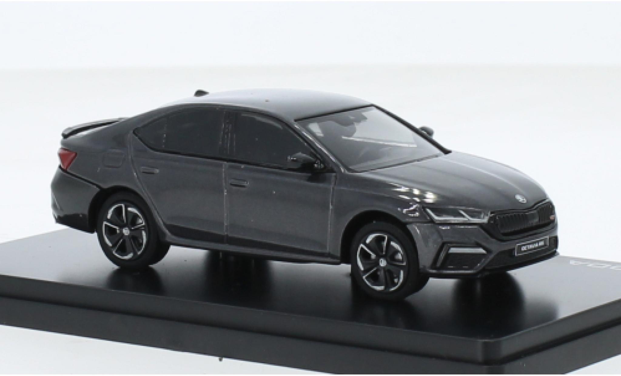 Skoda Octavia 1/43 Abrex IV RS metallic grijs 2020 1:43 modelauto
