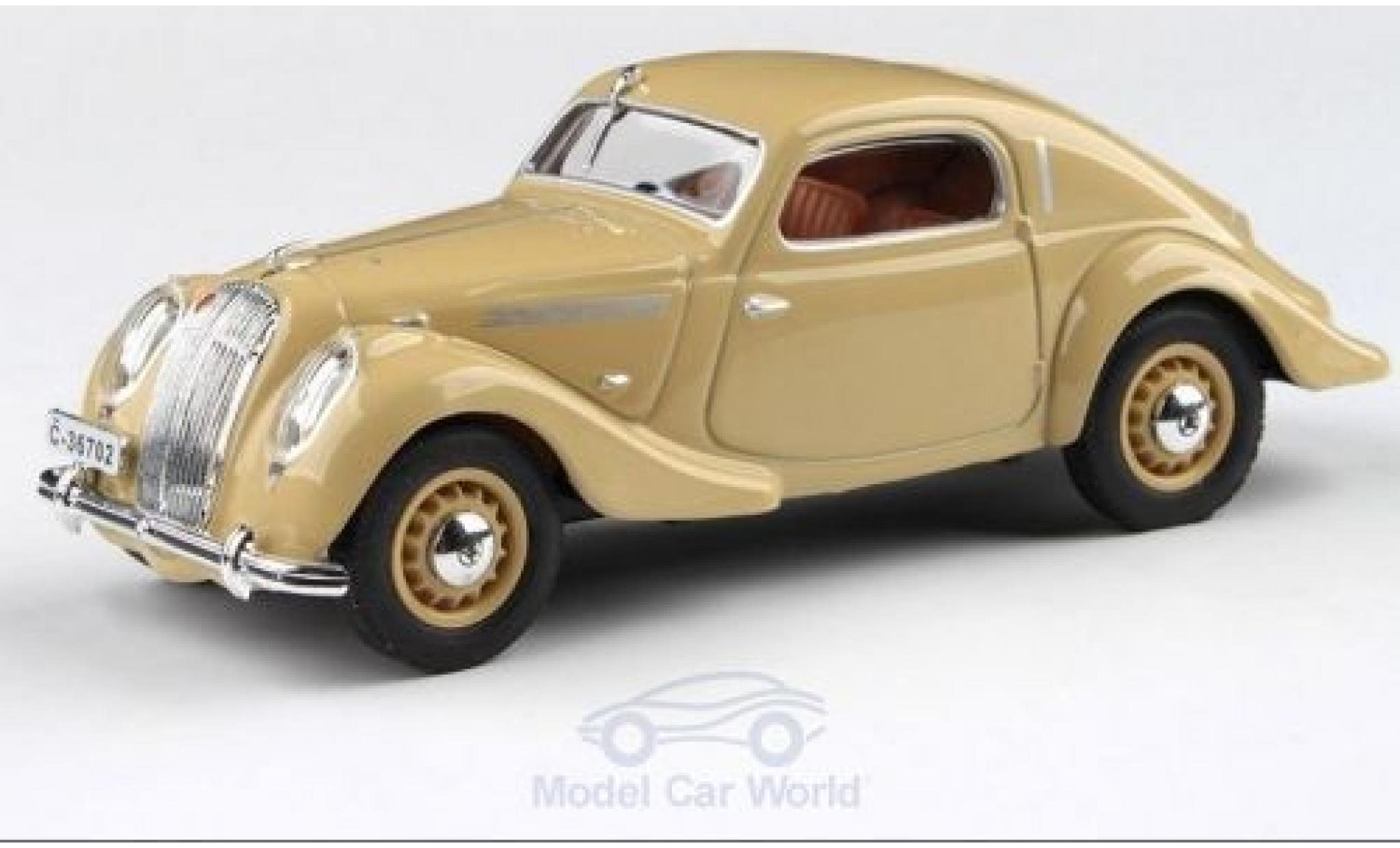 Skoda Popular Sport 1/43 Abrex Monte Carlo beige RHD 1937 modelauto