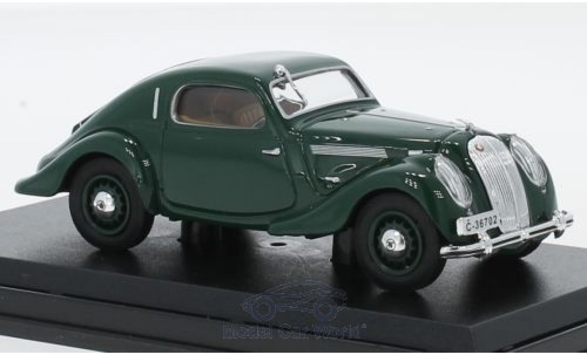 Skoda Popular Sport 1/43 Abrex Monte Carlo groen 1937 modelauto