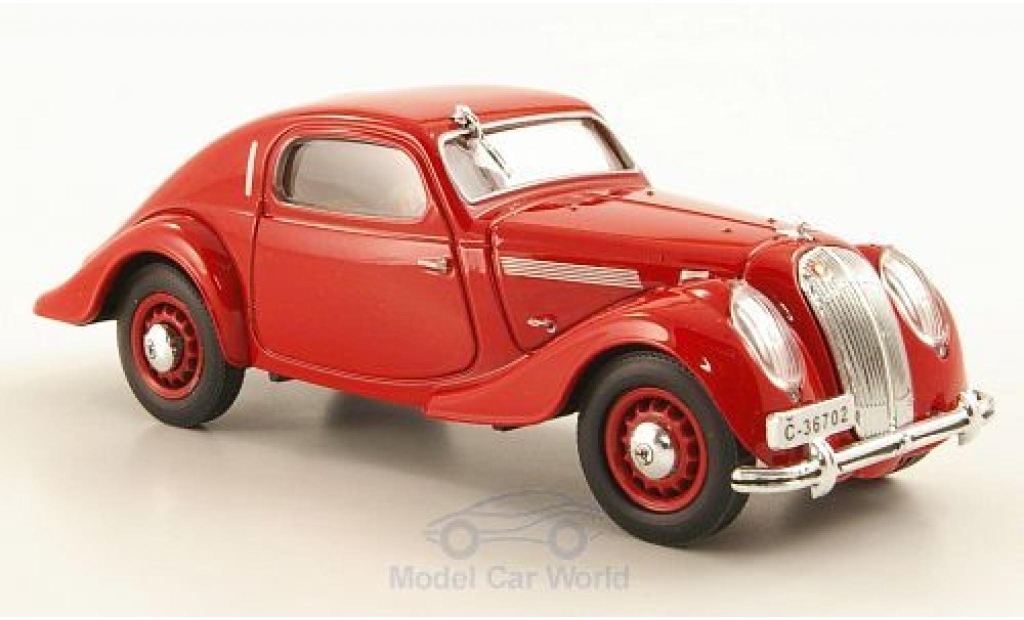 Skoda Popular Sport 1/43 Abrex Monte Carlo rood RHD 1937 modelauto