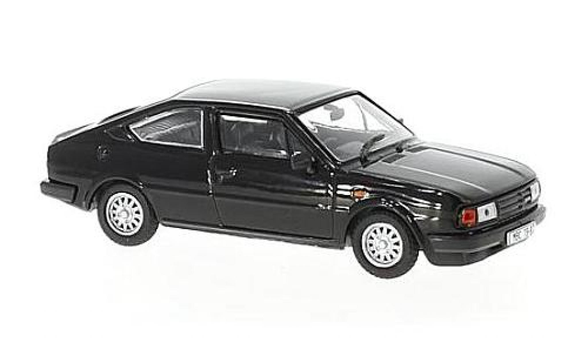 Skoda Rapid 1/43 Abrex 136 zwart RHD 1987 modelauto