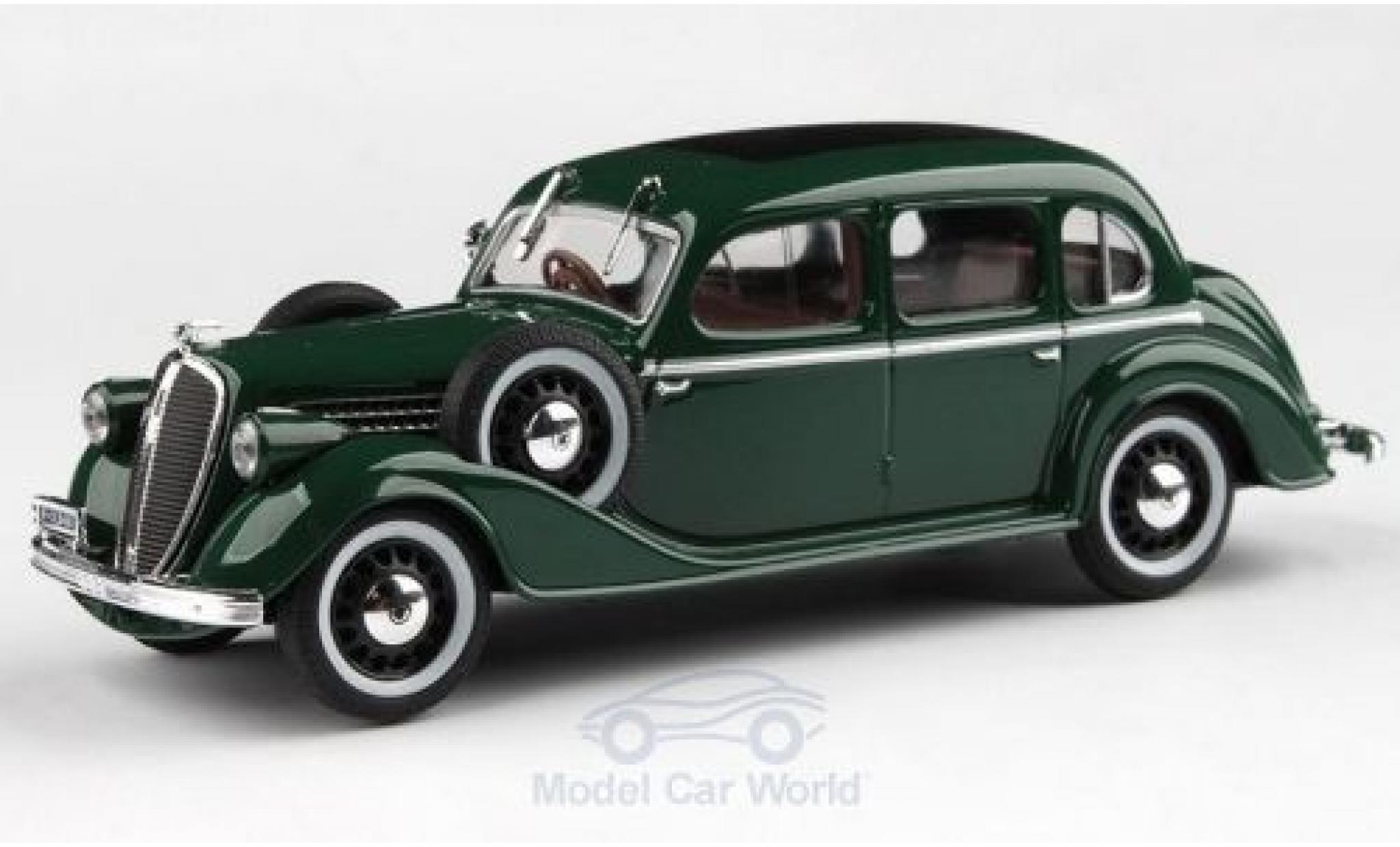 Skoda Superb 1/43 Abrex 913 groen RHD 1938 modelauto
