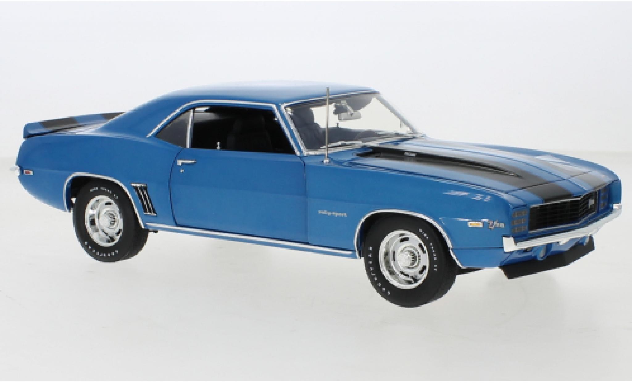 Chevrolet Camaro 1/18 ACME Z28 metallic blauw 1969 modelauto