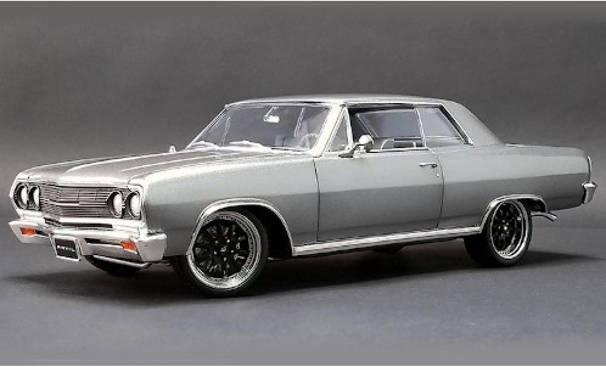 Chevrolet Chevelle 1/18 ACME metallic grijs 1965 The Anvil modelauto