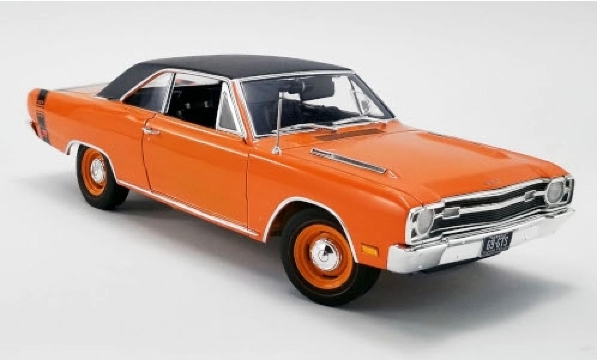 Dodge Dart 1/18 ACME GTS 440 oranje/matt-zwart 1969 modelauto