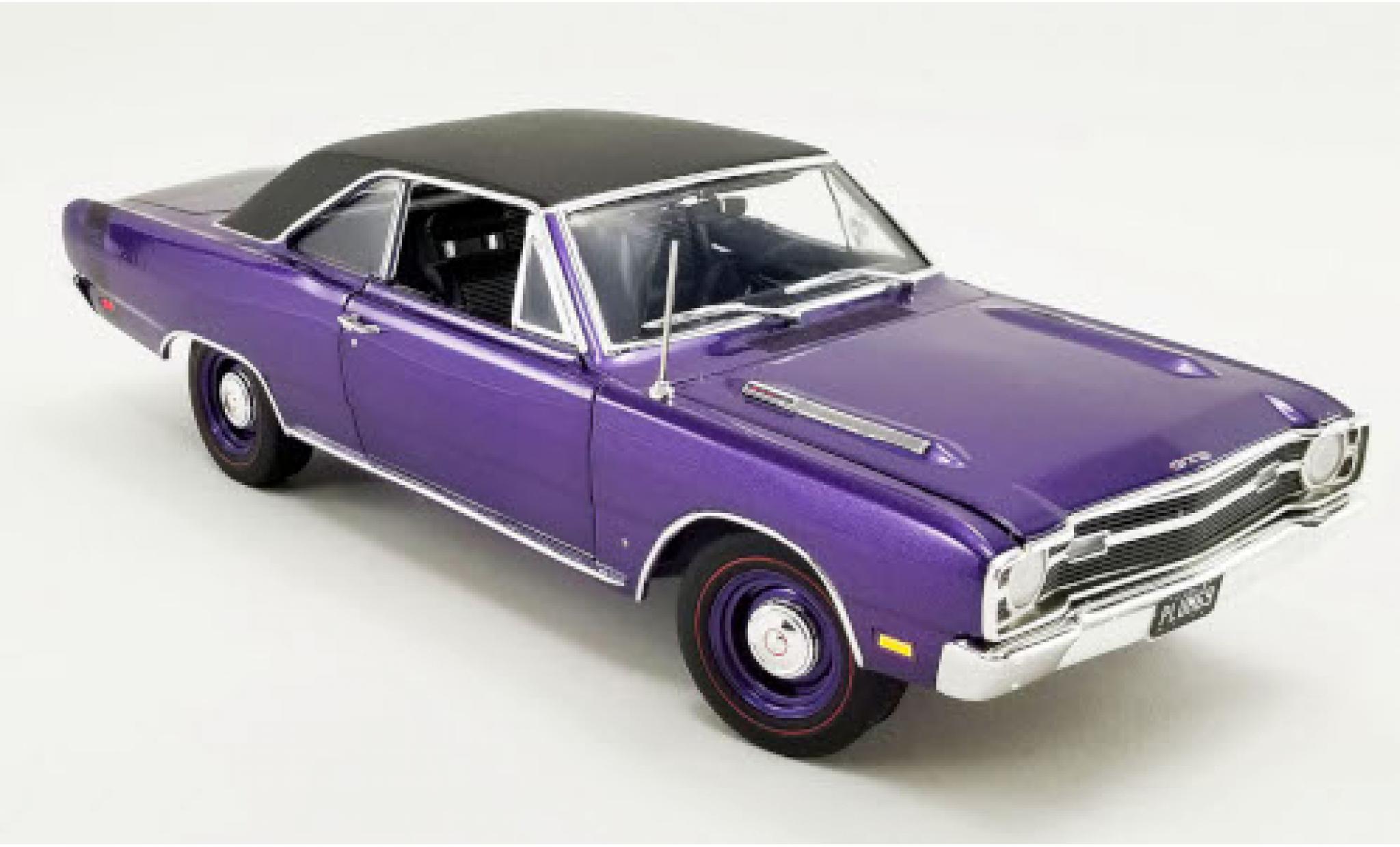 Dodge Dart 1/18 ACME GTS 440 Plum Crazy metallic lila/matt-zwart 1969 modelauto