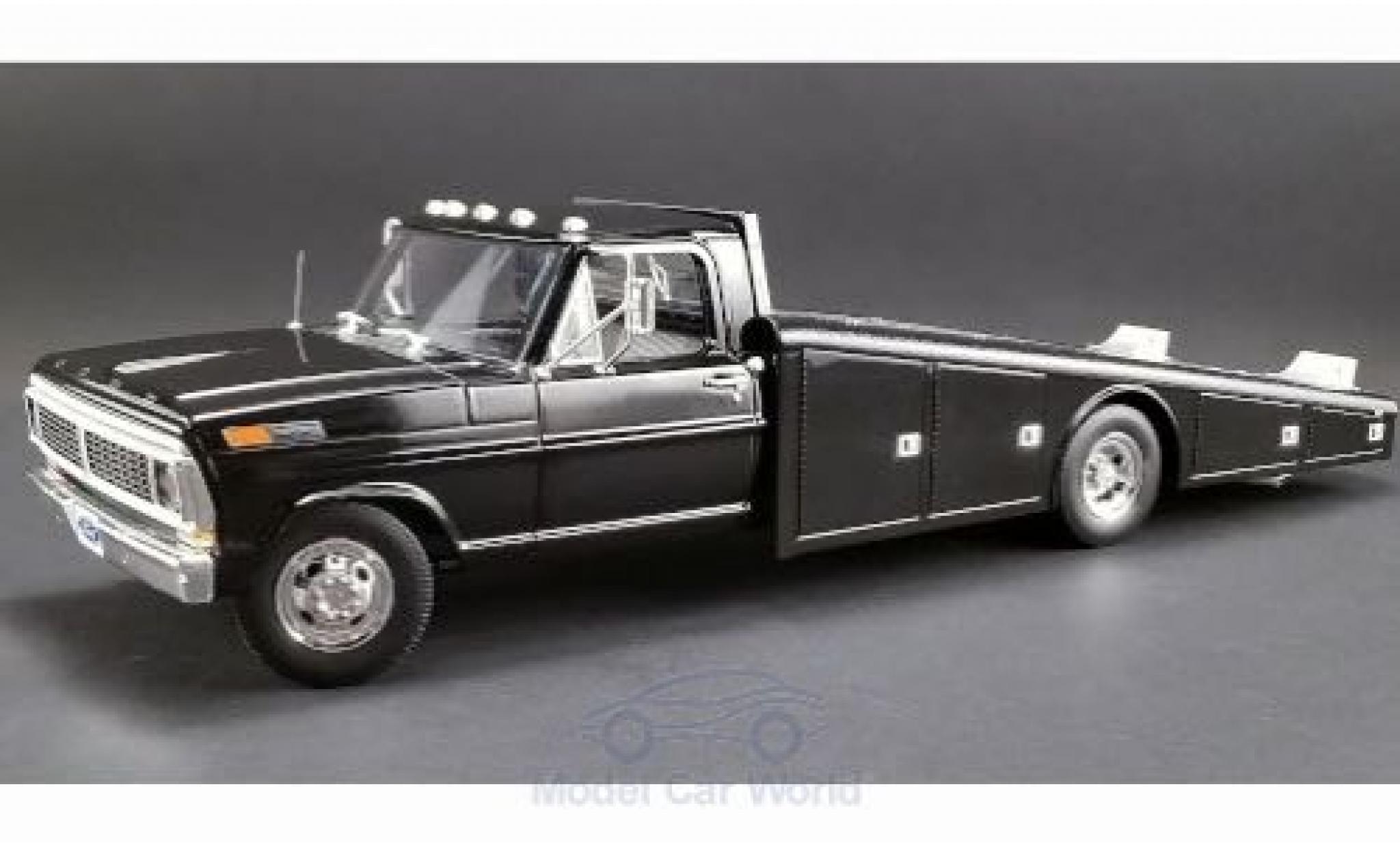 Ford F-350 1/18 ACME Ramp Truck zwart 1970 modelauto