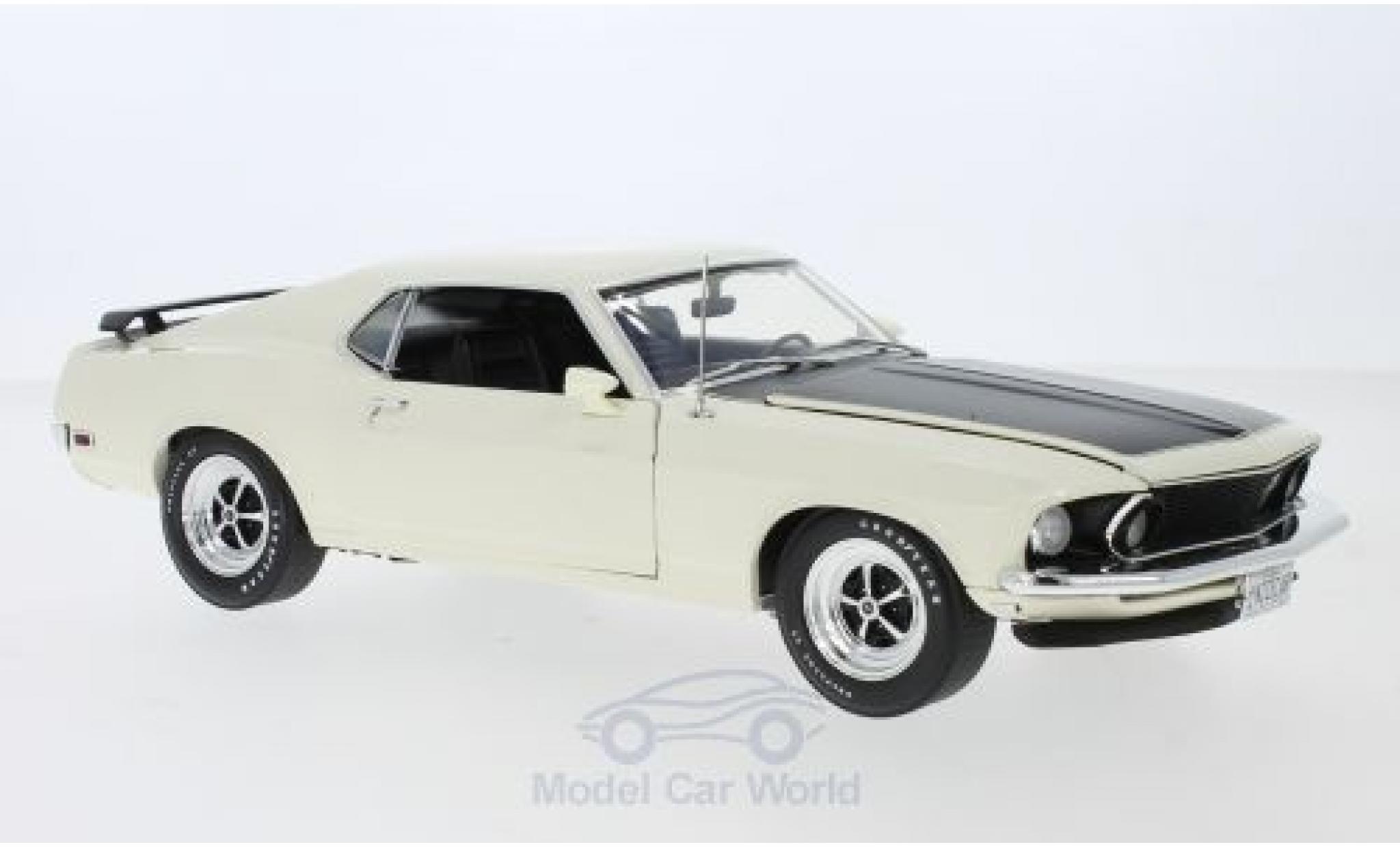 Ford Mustang 1/18 ACME Boss 302 wit/matt-zwart 1969 modelauto