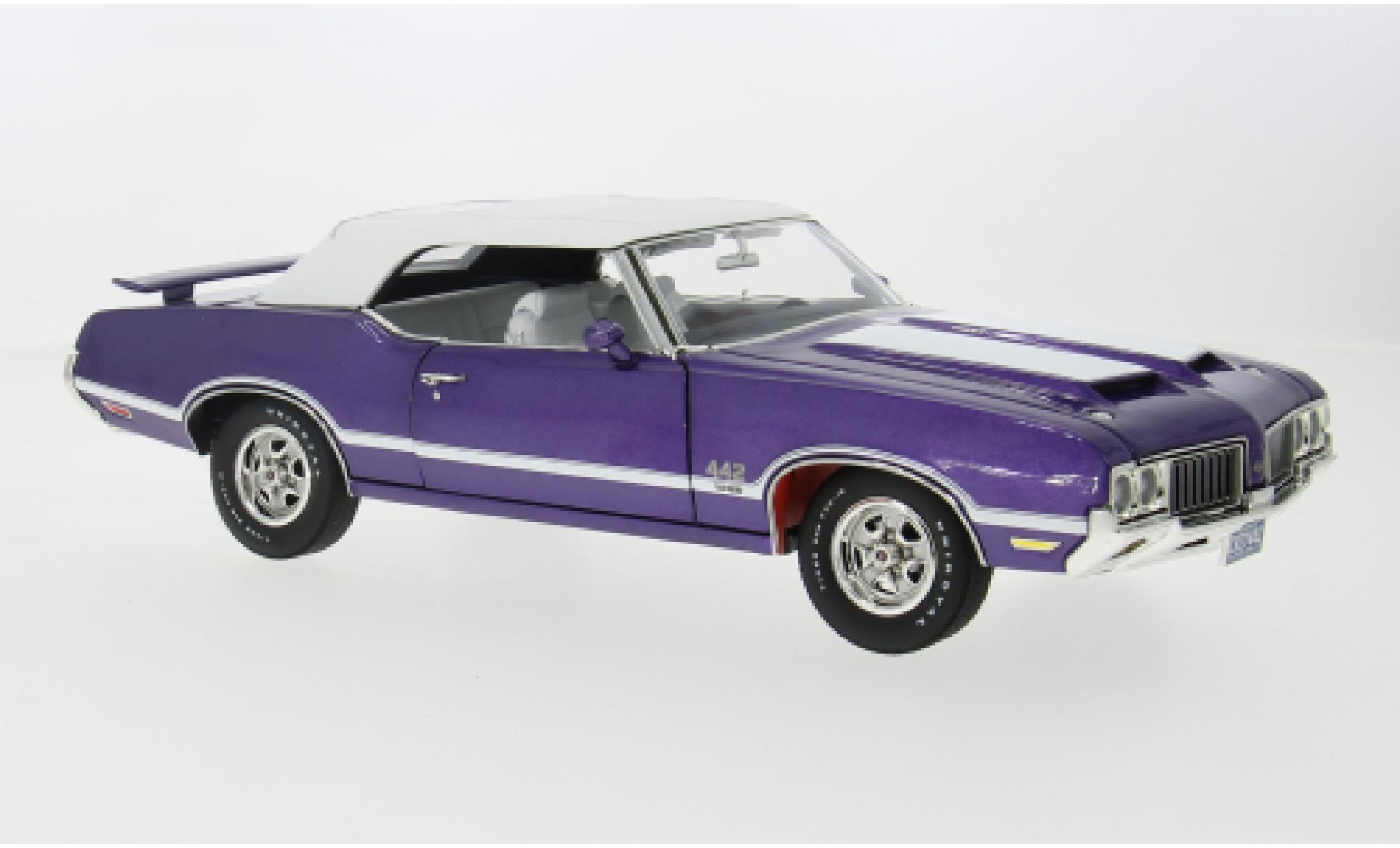 Oldsmobile 442 1/18 ACME W-30 Cabriolet paars 1970 1:18 modelauto
