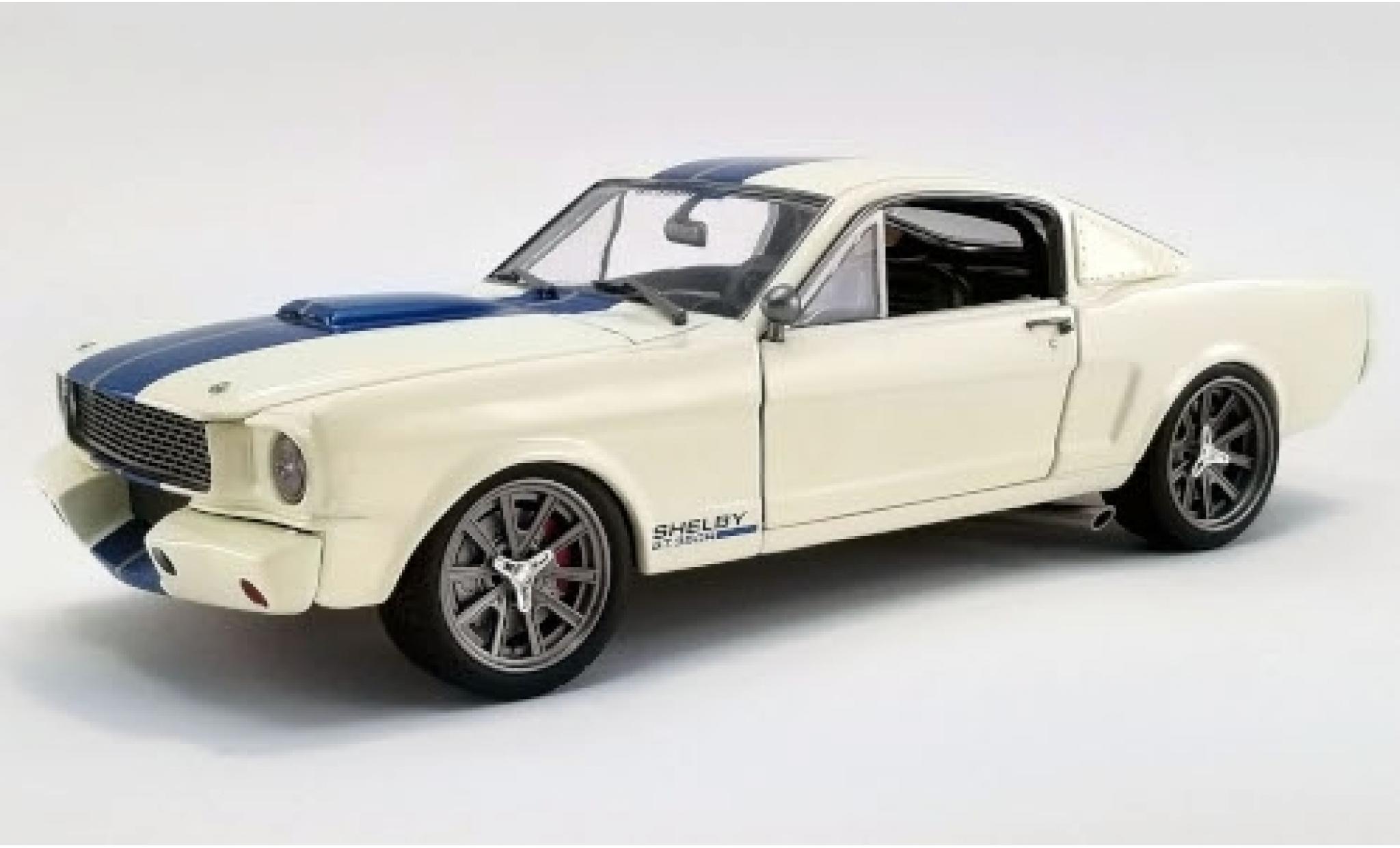 Shelby GT 1/18 ACME 350R Street Fighter wit/blauw 1965 modelauto