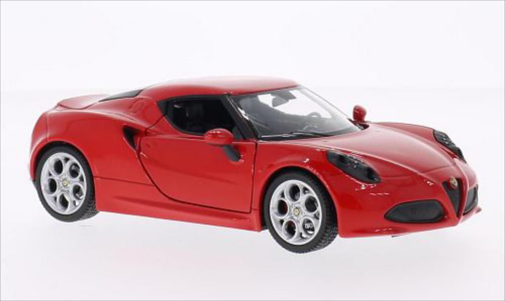 Alfa Romeo 4C 1/24 Welly rood 2014 modelauto