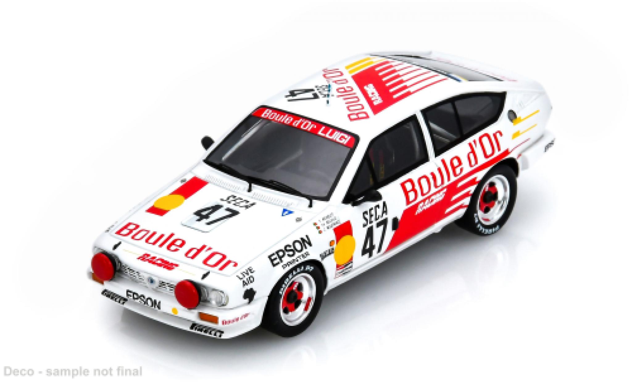 Alfa Romeo GT 1/43 Spark V 6 24h Spa 1985 #47 P.Meirelles/C.Melville 1:43 modelauto
