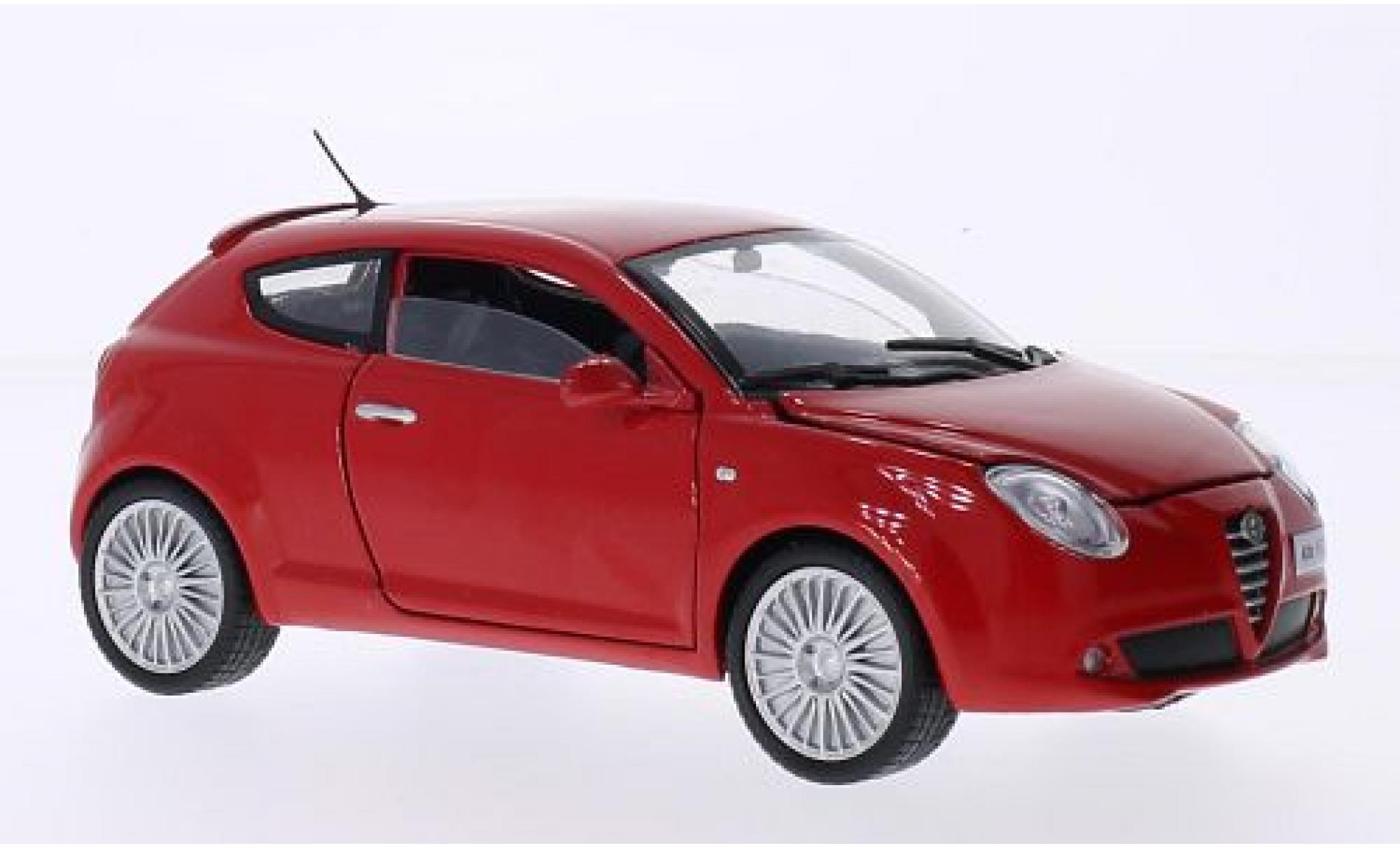 Alfa Romeo Mito 1/24 Motormax MiTo rood 1:24 modelauto
