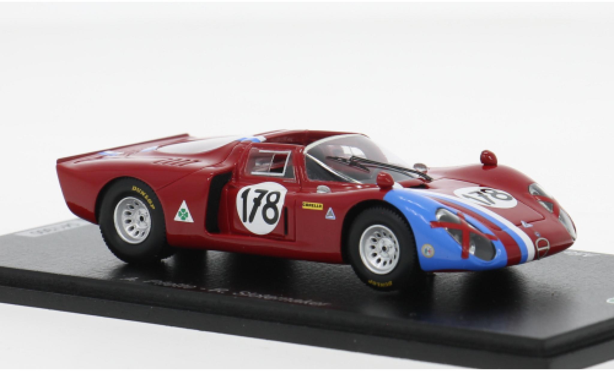 Alfa Romeo T33 1/43 Spark /2 Targa Florio 1968 #178 A.Pilette/R.Slotemaker 1:43 modelauto