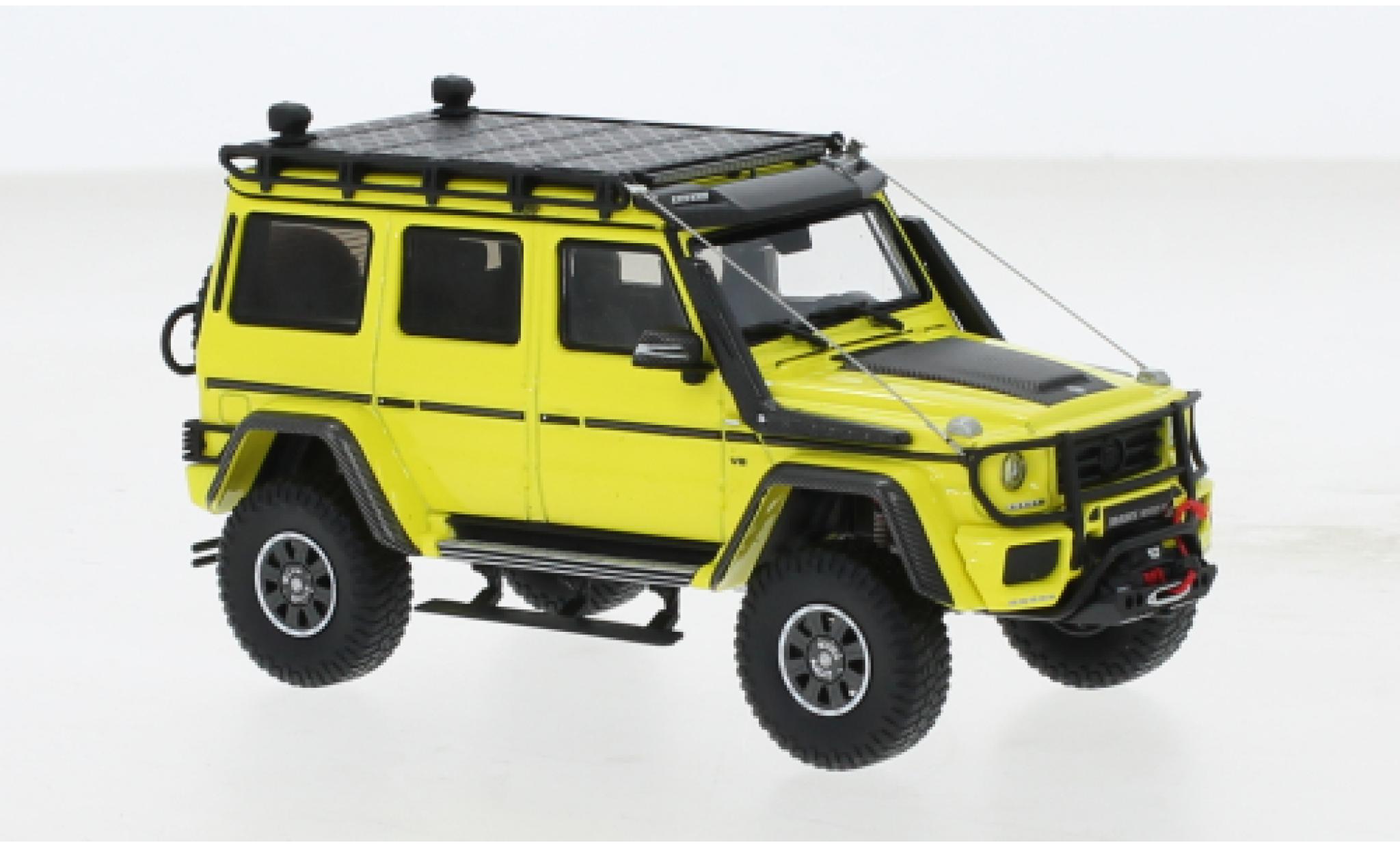 Mercedes Classe S 1/43 Almost Real Brabus 550 Adventure G-Class 4x4 metallic geel 2017 modelauto