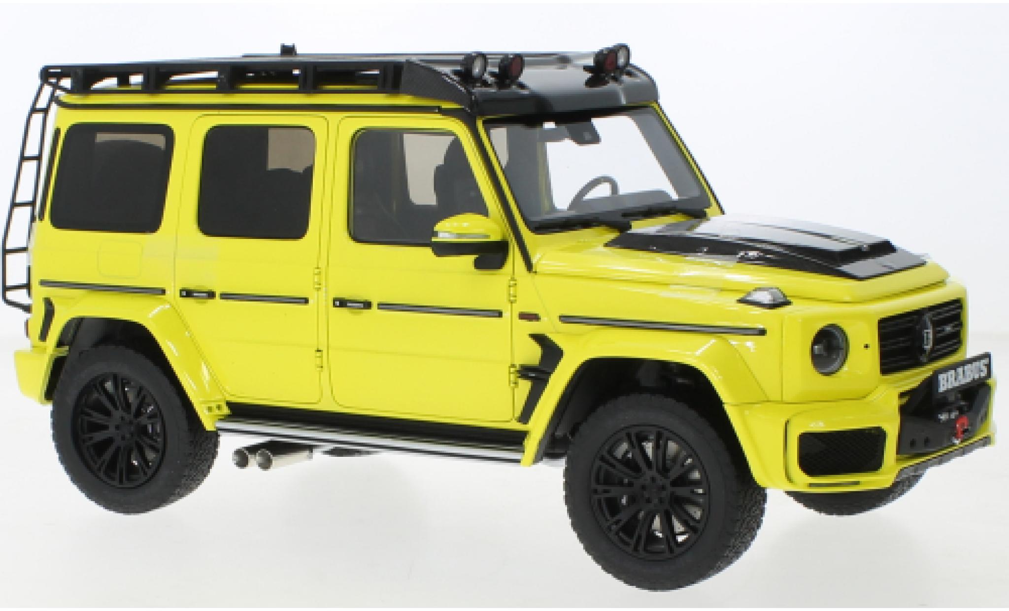 Mercedes Classe G 1/18 Almost Real Brabus AMG G63 geel clair/zwart 2020 modelauto