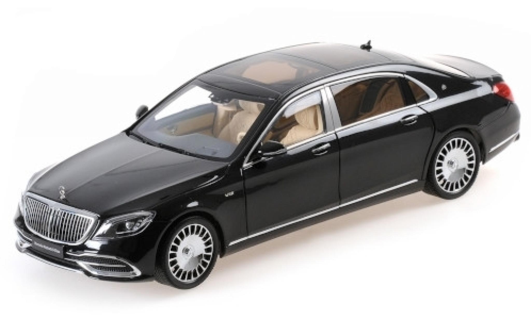 Mercedes CLA 1/18 Almost Real Maybach Classe S zwart 2019 modelauto