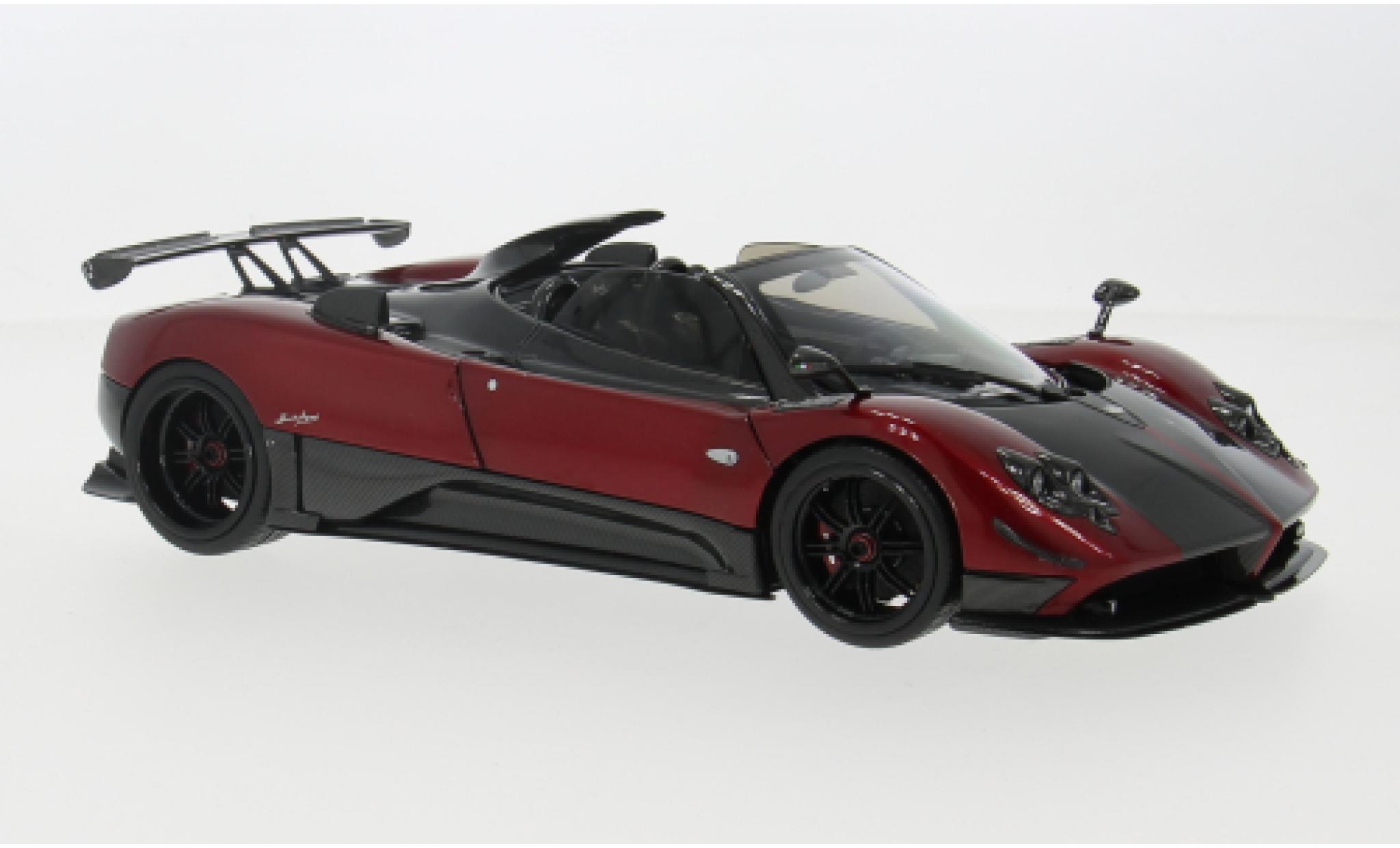 Pagani Zonda 1/18 Almost Real Clinque Roadster rood/zwart 2009 1:18 modelauto