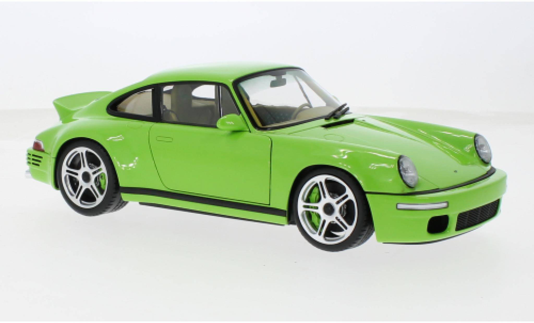 Porsche 991 R 1/18 Almost Real 911 UF SC groen 2018 1:18 modelauto