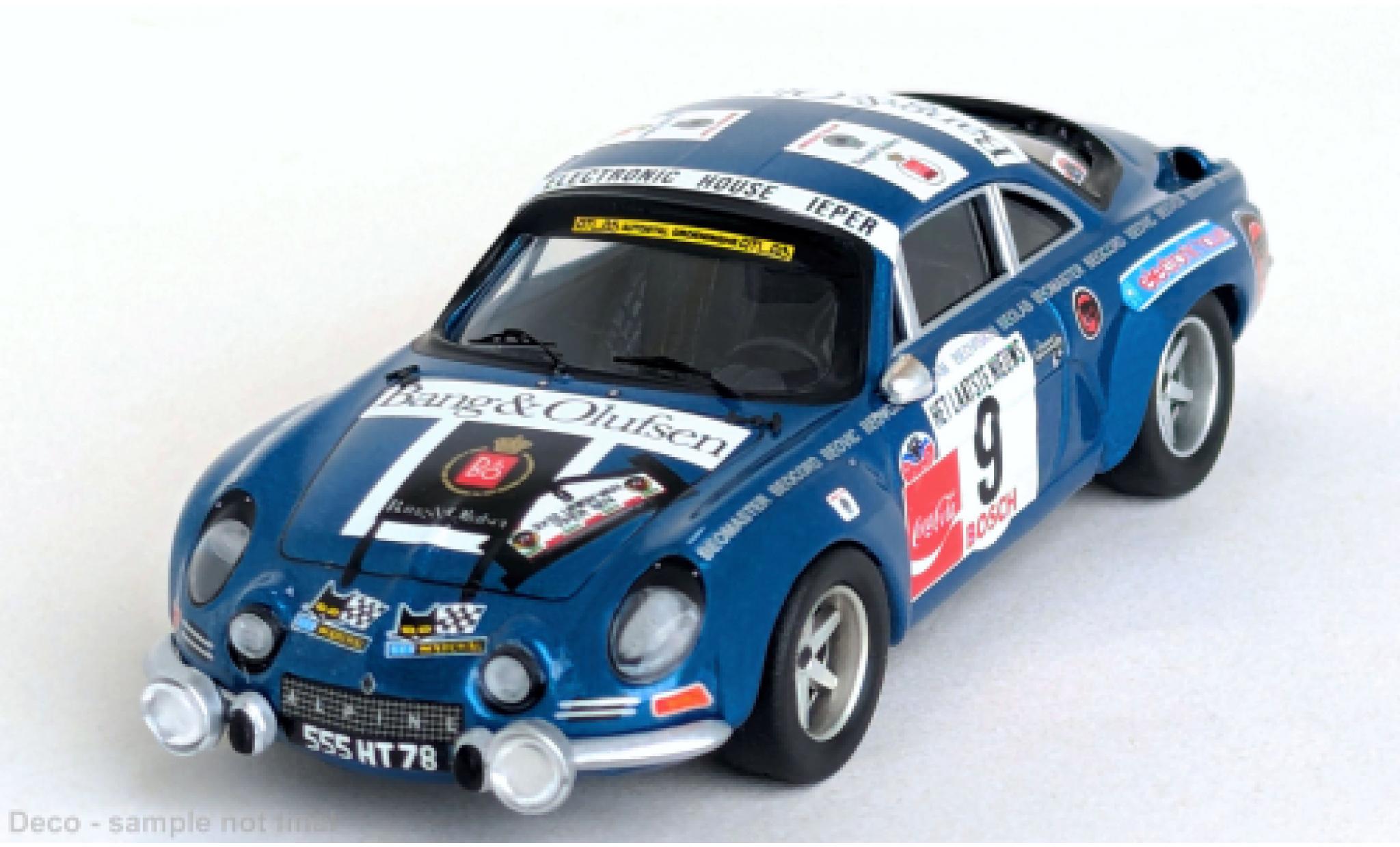 Alpine A110 1/43 Trofeu Rally Ypres 1974 #9 M.Nusbaumer/L.Pyncket 1:43 modelauto