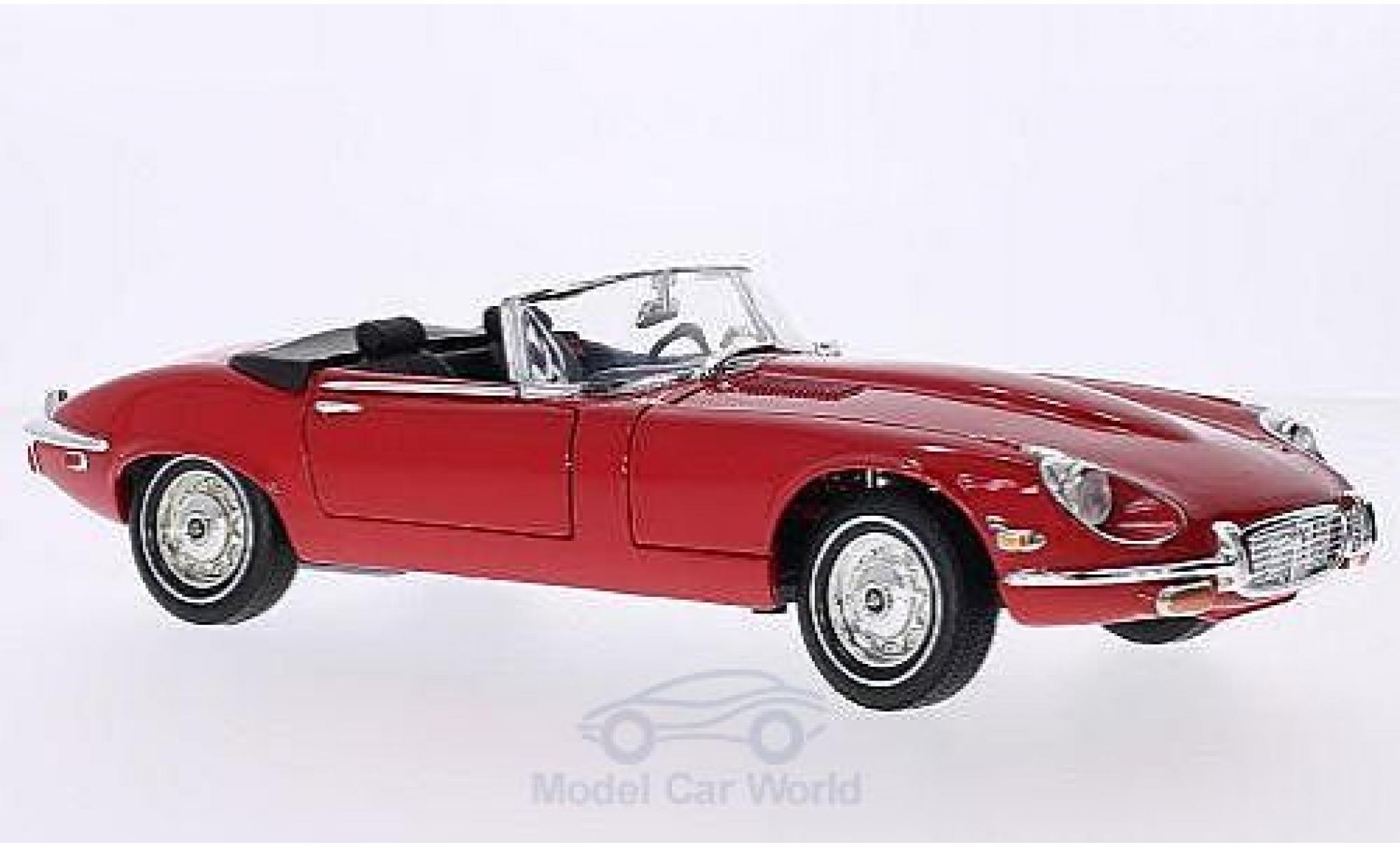 Jaguar E-Type 1/18 Motormax rood 1971 modelauto