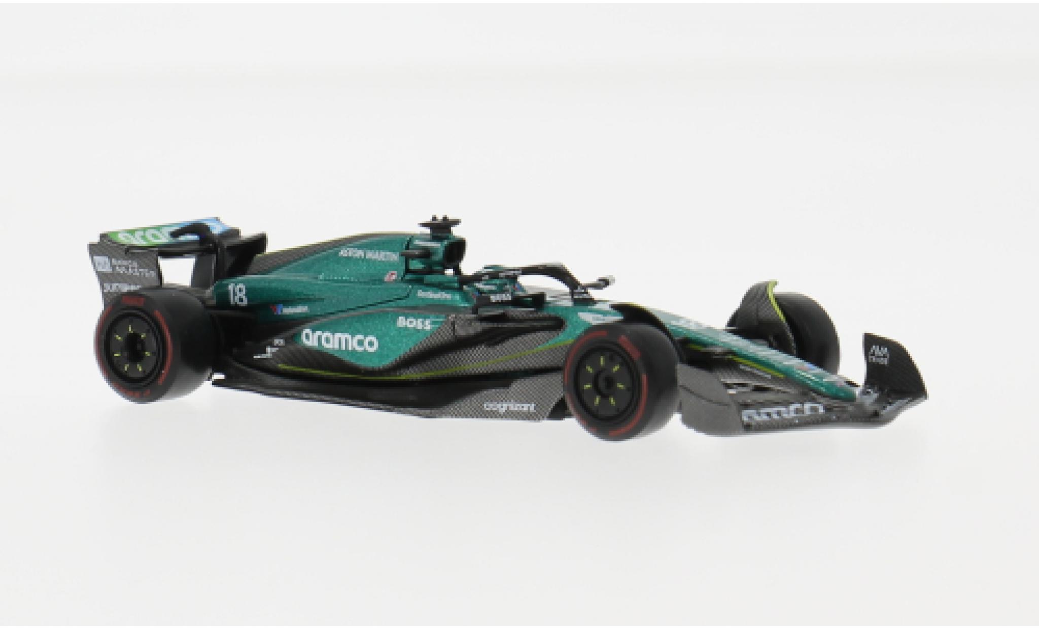 Aston Martin AMR2 1/64 Mini GT 4 GP Bahrain 2024 #18 L.Stroll 1:64 modelauto