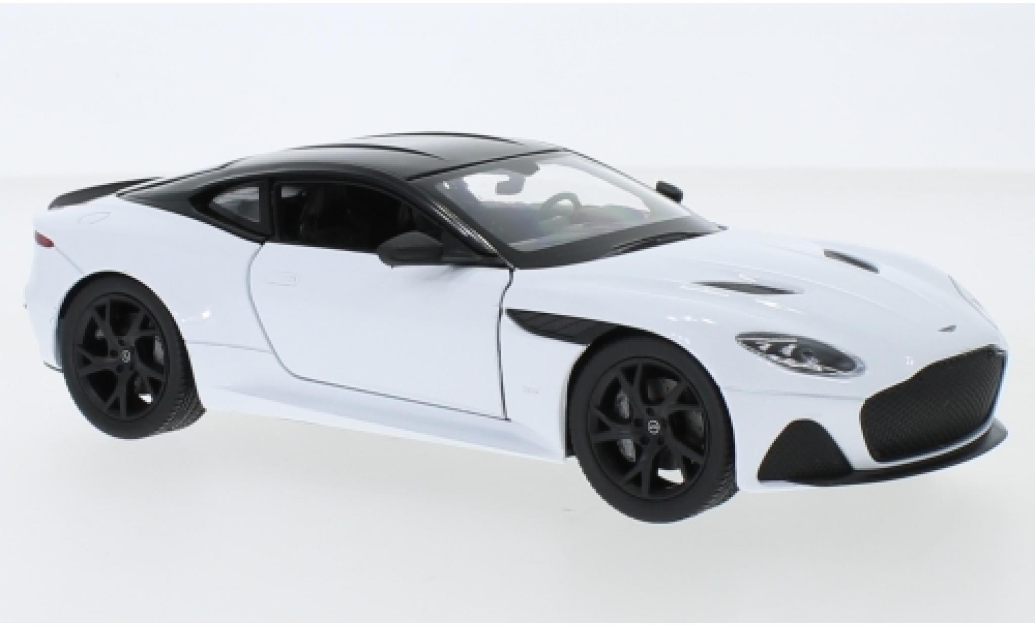 Aston Martin DBS 1/24 Welly Superlegge wit 1:24 modelauto