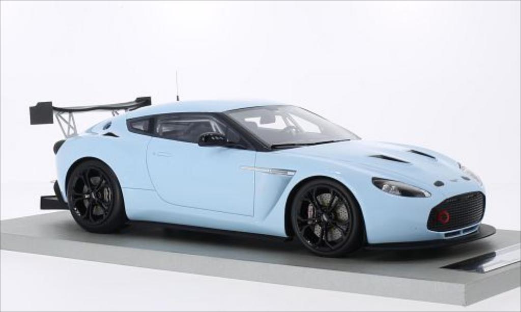 Aston Martin V12 Zagato 1/18 Tecnomodel Zagato Race Presseversion blauw modelauto