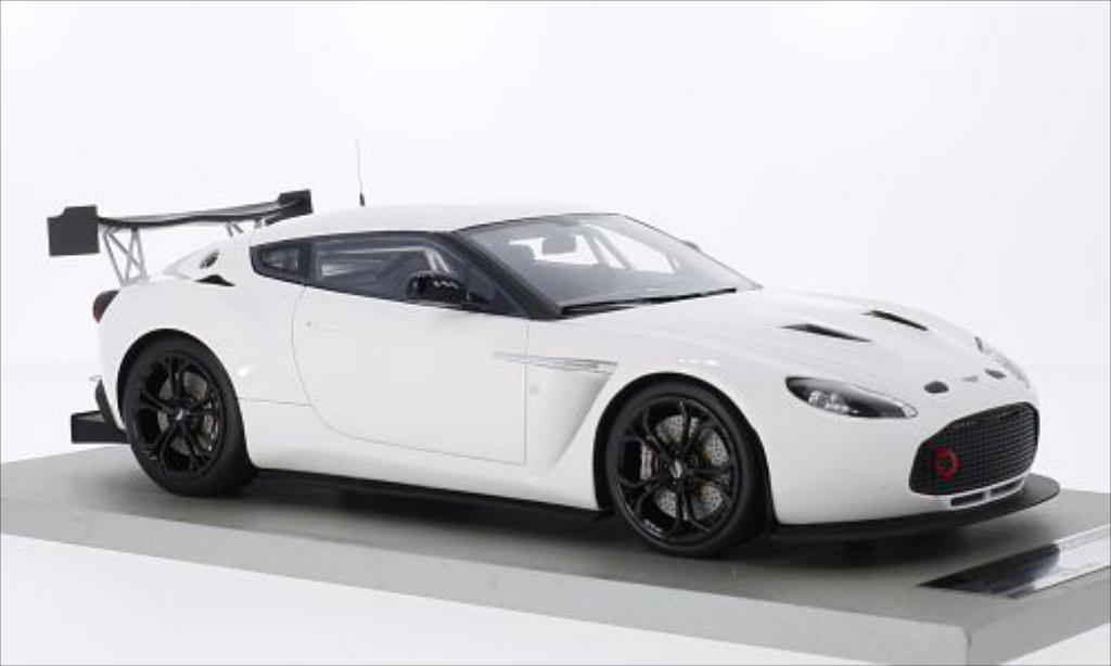 Aston Martin V12 Zagato 1/18 Tecnomodel Zagato Race Presseversion wit modelauto