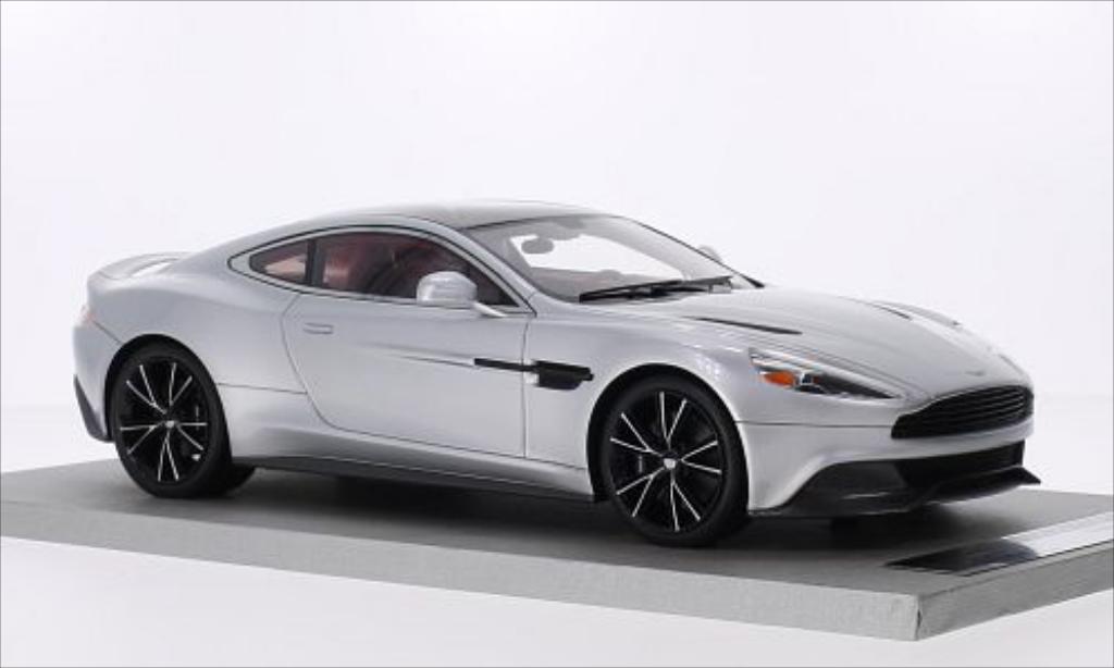 Aston Martin Vanquish 1/18 Tecnomodel Coupe grijs/zwart modelauto
