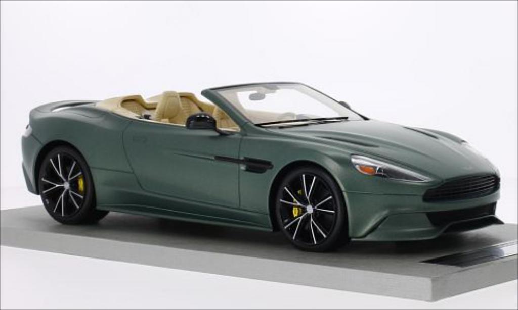 Aston Martin Vanquish 1/18 Tecnomodel Volante matt-grun modelauto
