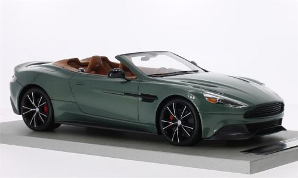 Aston Martin Vanquish 1/18 Tecnomodel Volante metallic grun/carbon modelauto