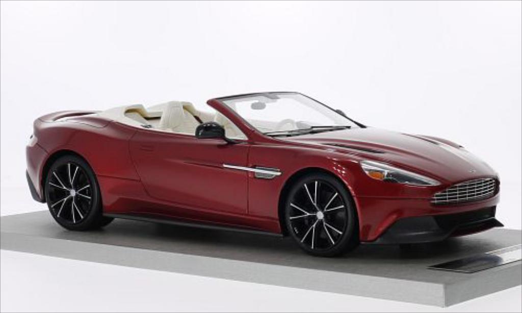 Aston Martin Vanquish 1/18 Tecnomodel Volante rood 2014 modelauto