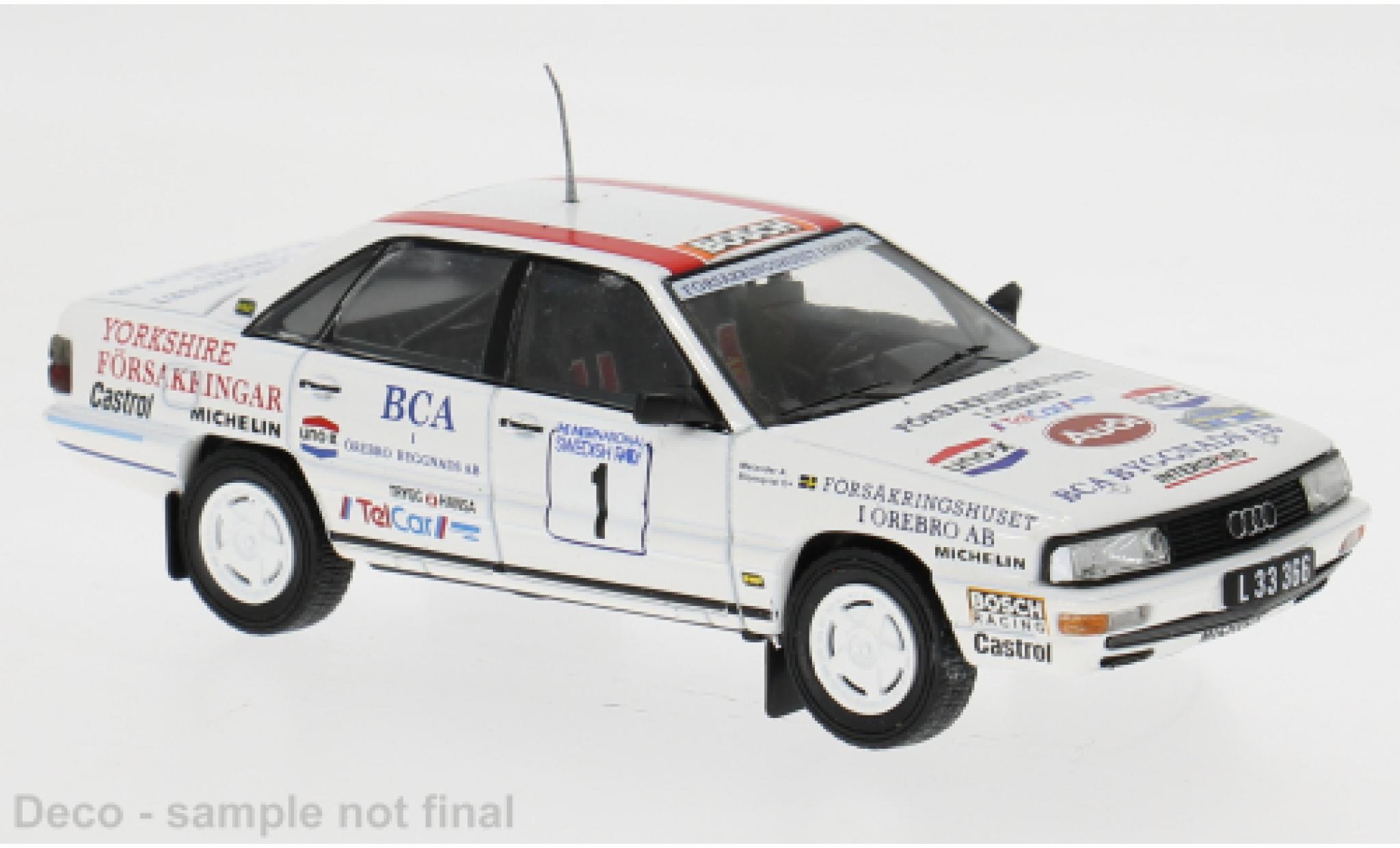 Audi 200 1/43 IXO (C3) Quattro Rally Schweden 1989 #1 S.Blomqvist/B.Melander 1:43 modelauto