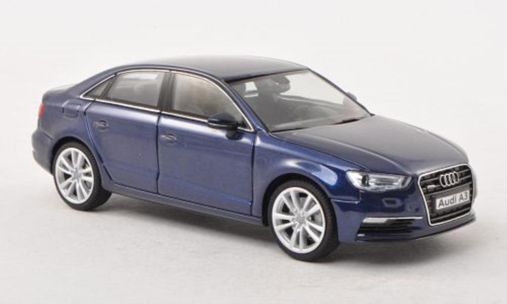 Audi A3 1/43 Herpa Sedan blauw modelauto