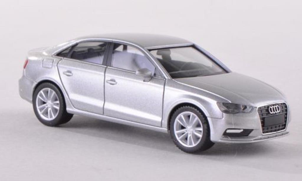 Audi A3 1/87 Herpa Sedan eisgrijs modelauto