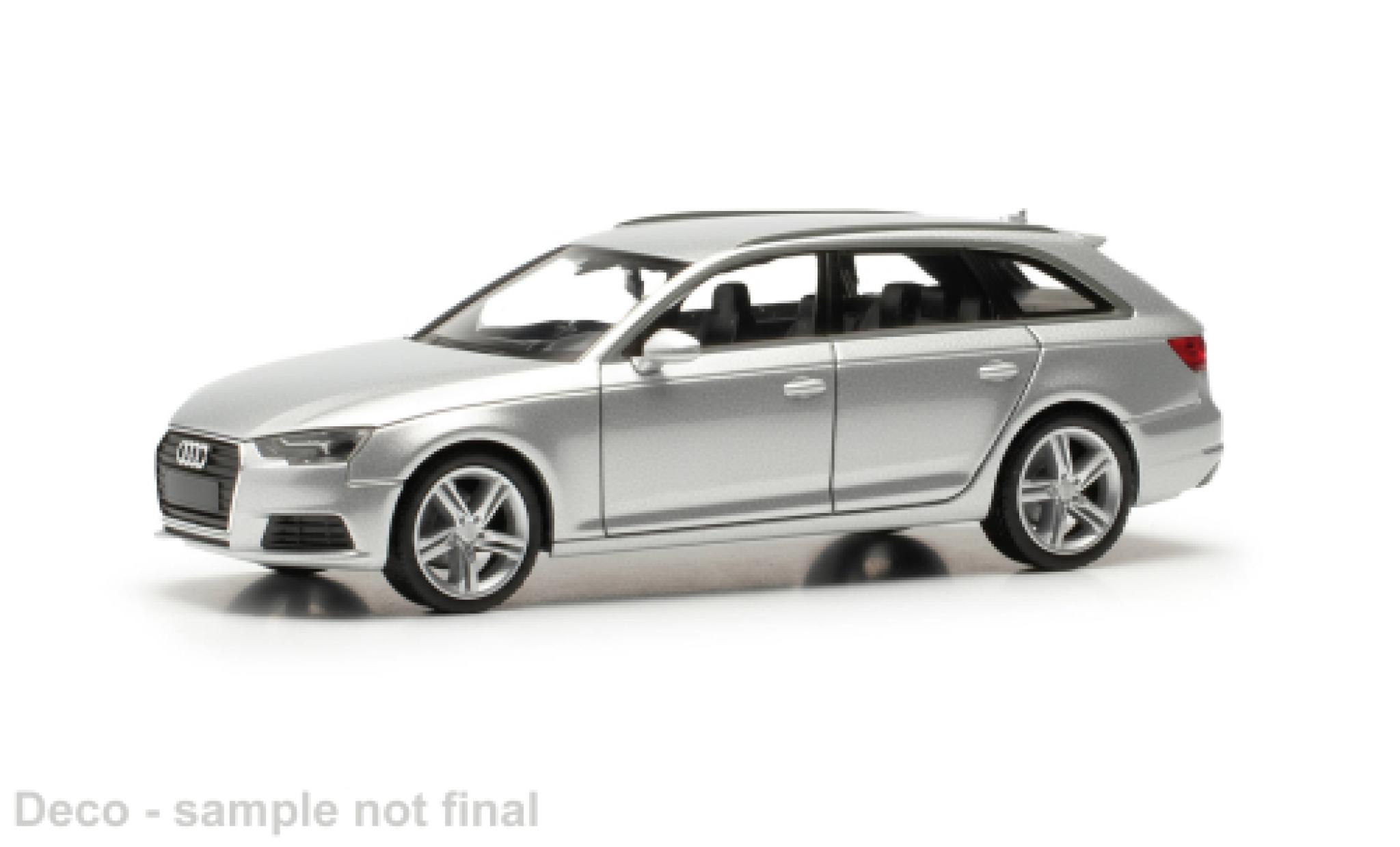 Audi A4 1/87 Herpa Avant grijs 1:87 modelauto