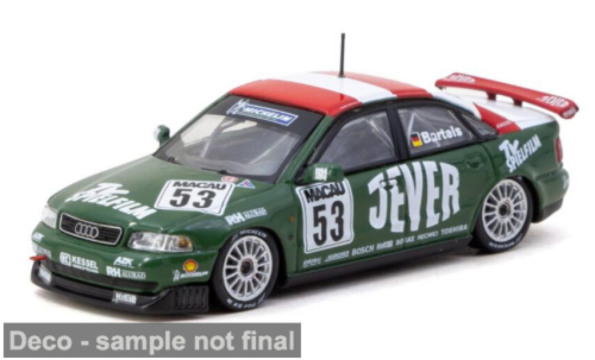 Audi A4 1/64 Tarmac Works (B5) Macau Guia Race 1999 #53 M.Bartels 1:64 modelauto