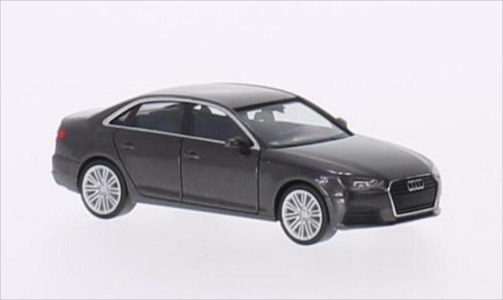 Audi A4 1/87 Herpa (B9) metallic bruin modelauto