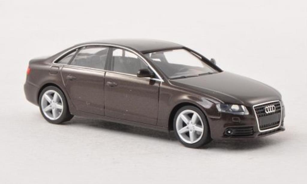 Audi A4 1/87 Herpa bruin modelauto