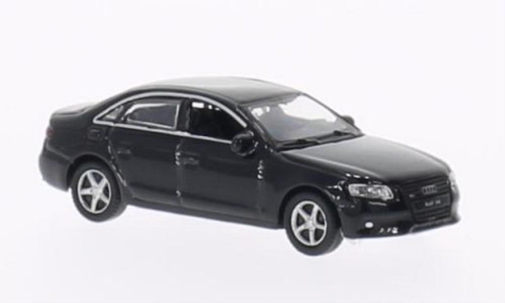 Audi A4 1/87 Welly zwart 2008 modelauto