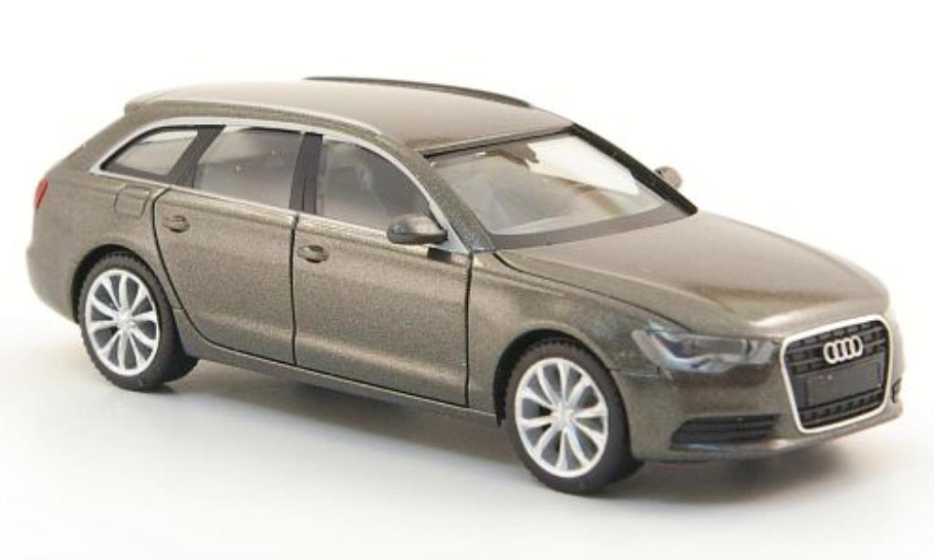 Audi A6 Avant 1/87 Herpa Avant (C7) grijs 2011 modelauto