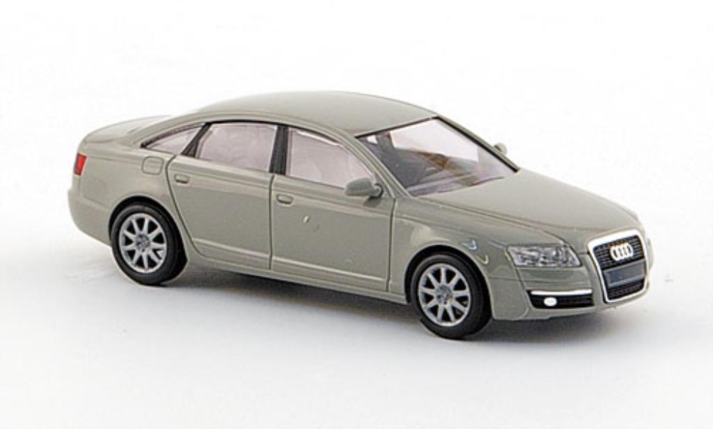 Audi A6 1/87 Busch Sedan grijs modelauto