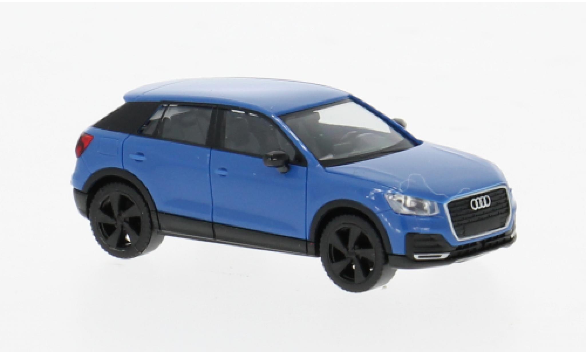 Audi Q2 1/87 Herpa blauw 2016 1:87 modelauto