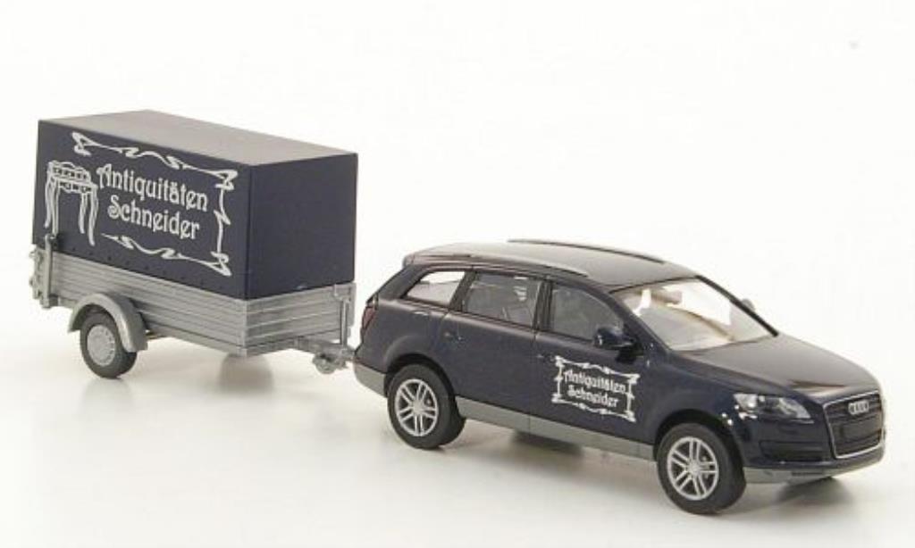Audi Q7 1/87 Wiking mit Anhanger Antiquitaten Schneider modelauto