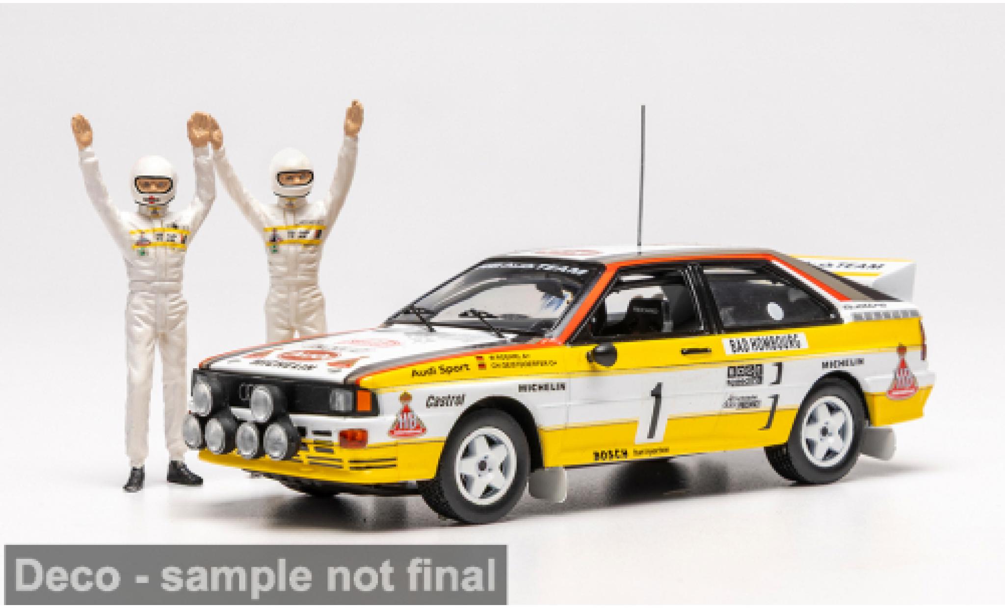 Audi Quattro 1/43 IXO quattro A2 Rally Monte Carlo 1984 #1 W.R&ouml;hrl/C.Geistd&ouml;rfer 1:43 modelauto