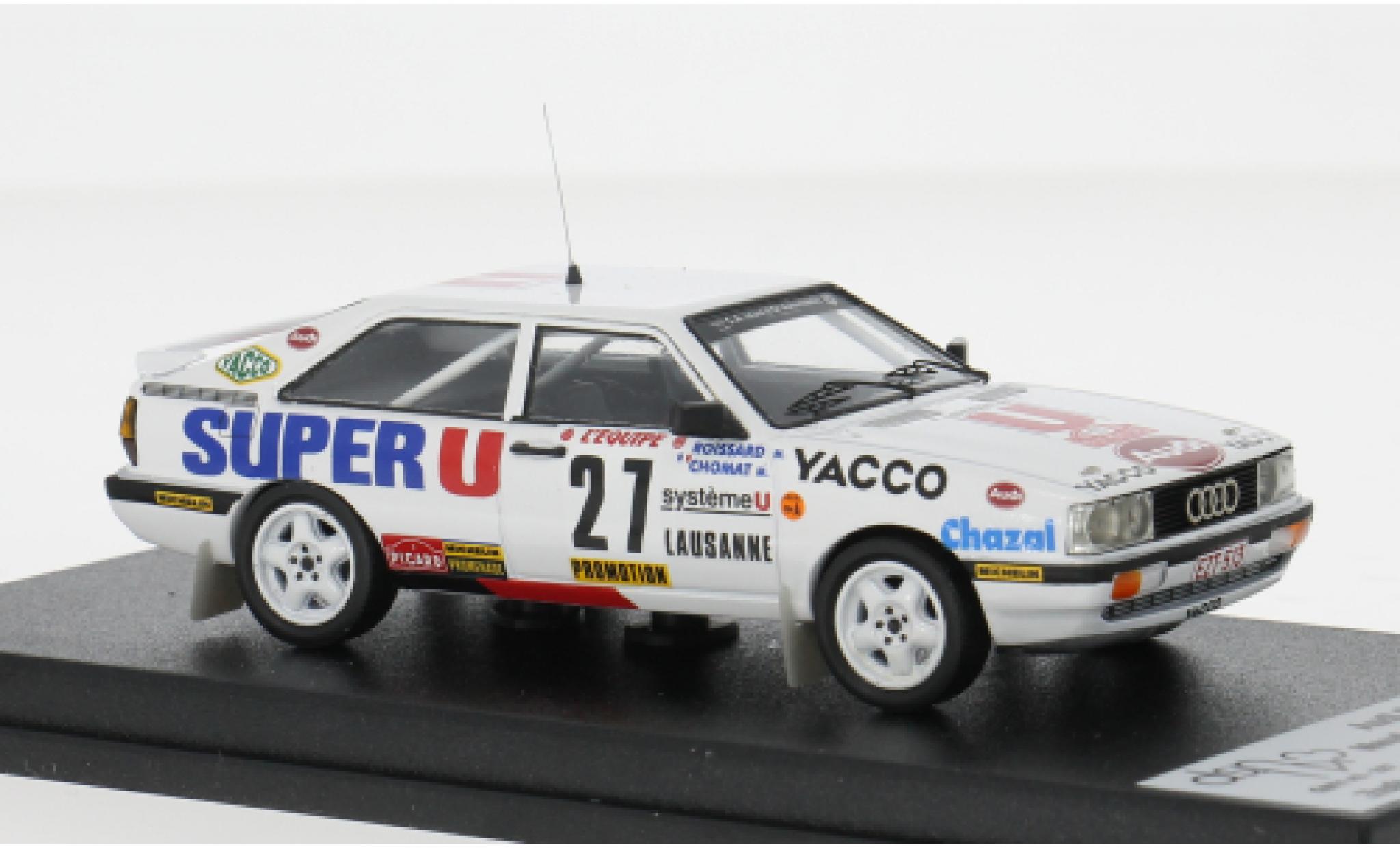 Audi Quattro 1/43 Trofeu Coupe Rally Monte Carlo 1987 #27 M.Chomat/M.Roissard 1:43 modelauto