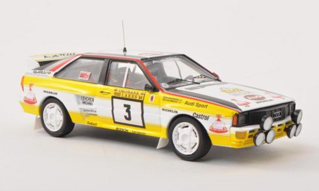 Audi Quattro 1/43 Trofeu No.3 1000 Lakes Rally 1984 /B.Cederberg modelauto