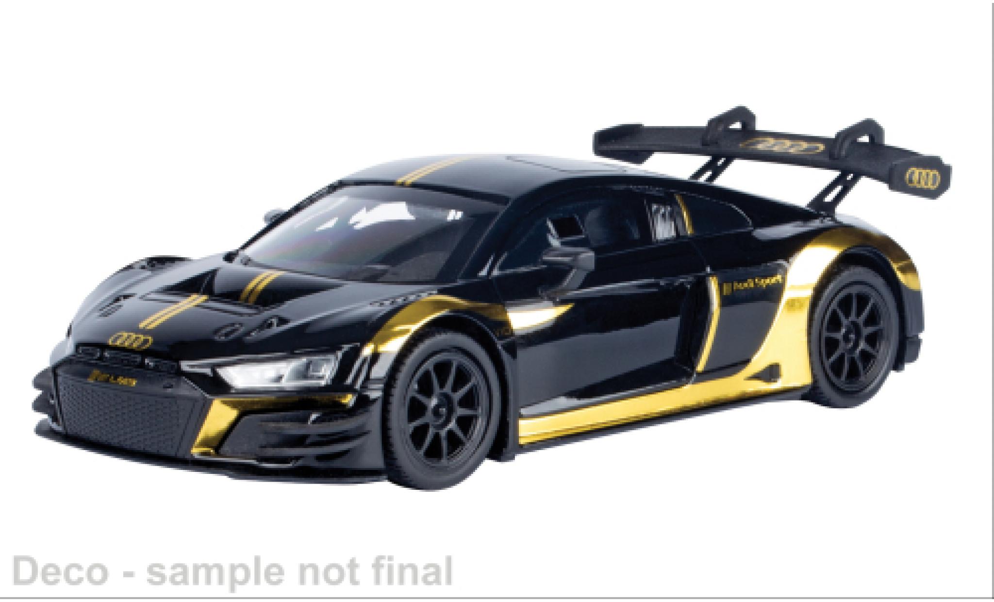 Audi R8 1/24 Motormax LMS GT3 zwart/gold 1:24 modelauto